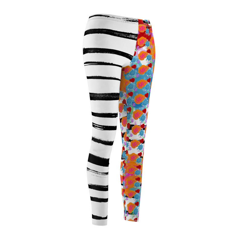 Paint Garden4 Women's Cut & Sew Casual Leggings (AOP)