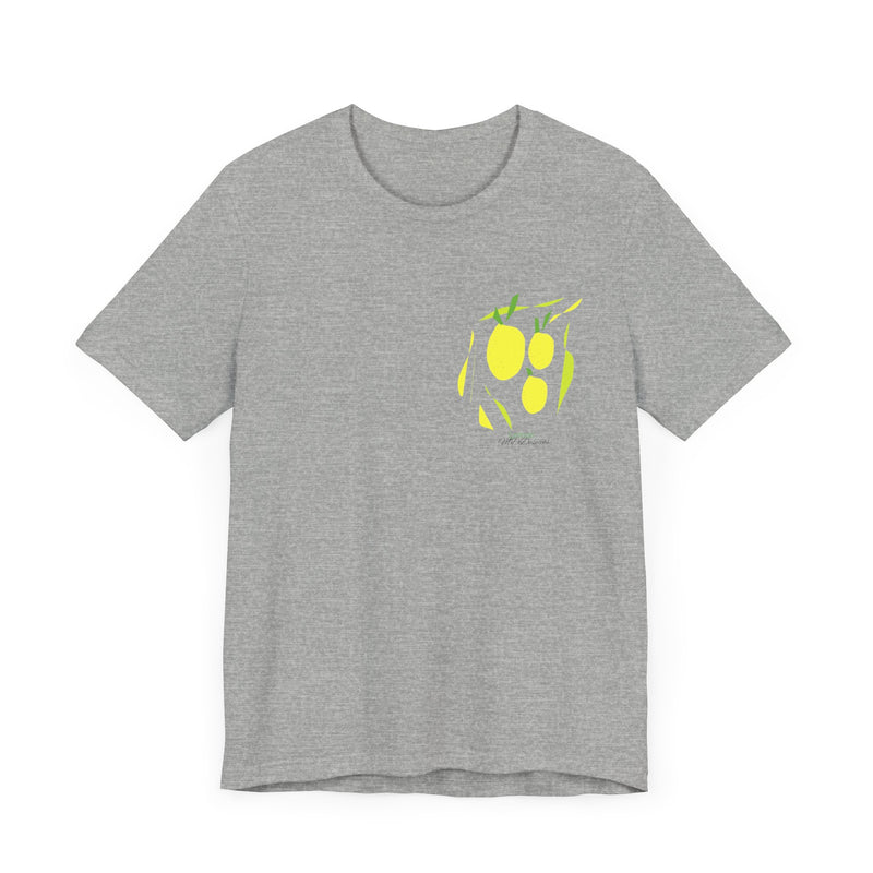 Lemon Yellow Unisex Jersey Short Sleeve Tee