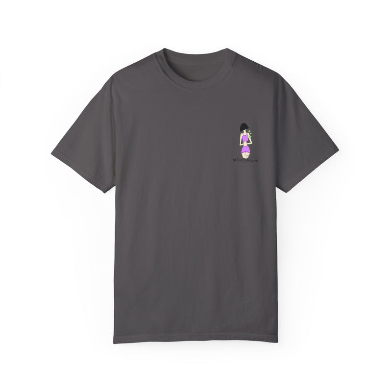 Sexy Girl in Purple Unisex Garment-Dyed T-shirt