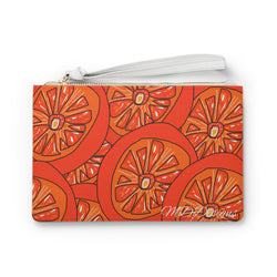 Tangie Orange Clutch Bag