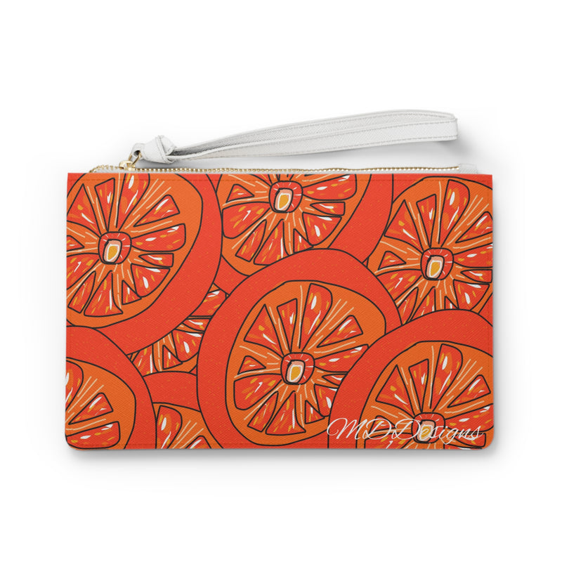 Tangie Orange Clutch Bag