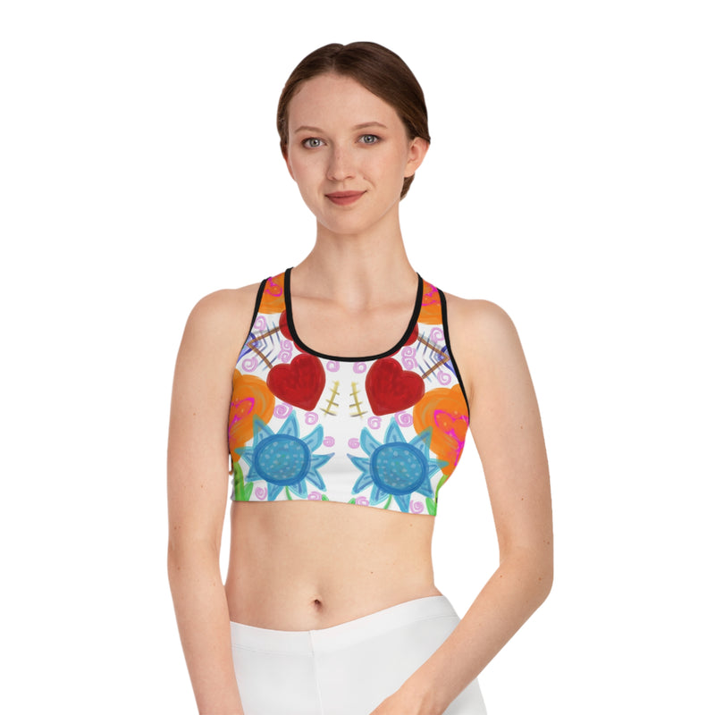 Paint Garden  Sports Bra (AOP)