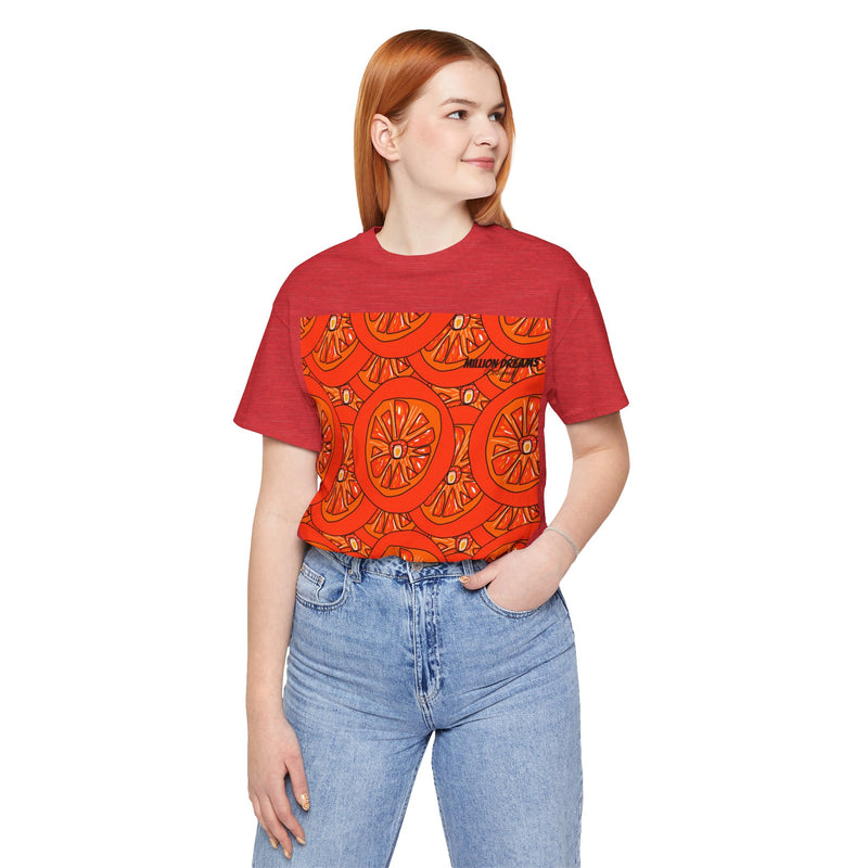 Tangie Orange Unisex Jersey Short Sleeve Tee