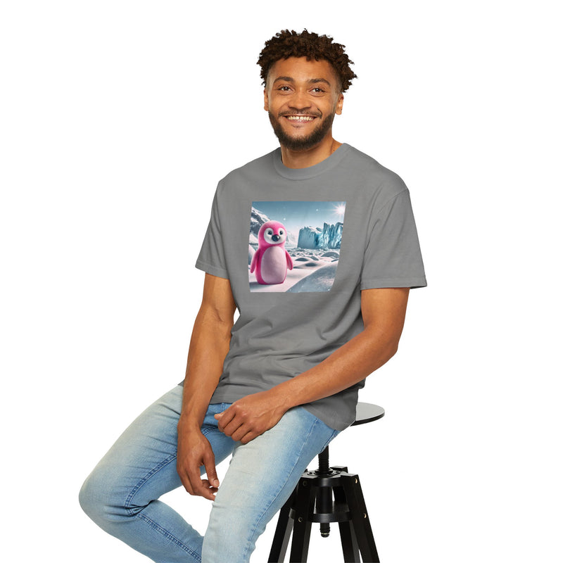 Pink Penguin Unisex Garment-Dyed T-shirt