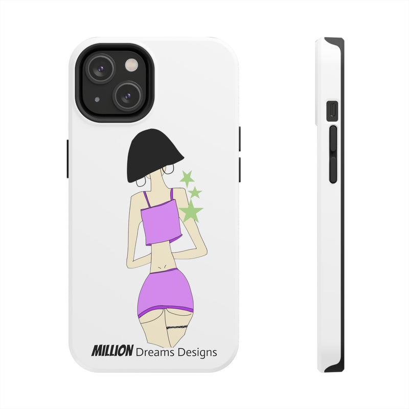 Sexy Girl In Purple Tough Phone Case