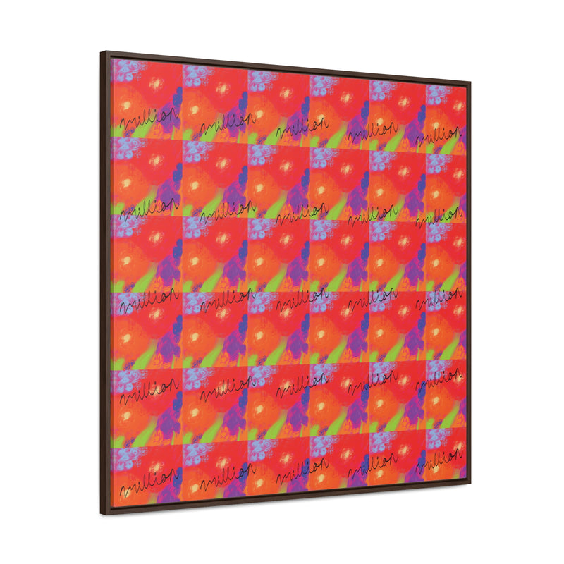 Floral Breeze Gallery Canvas Wraps, Square Frame