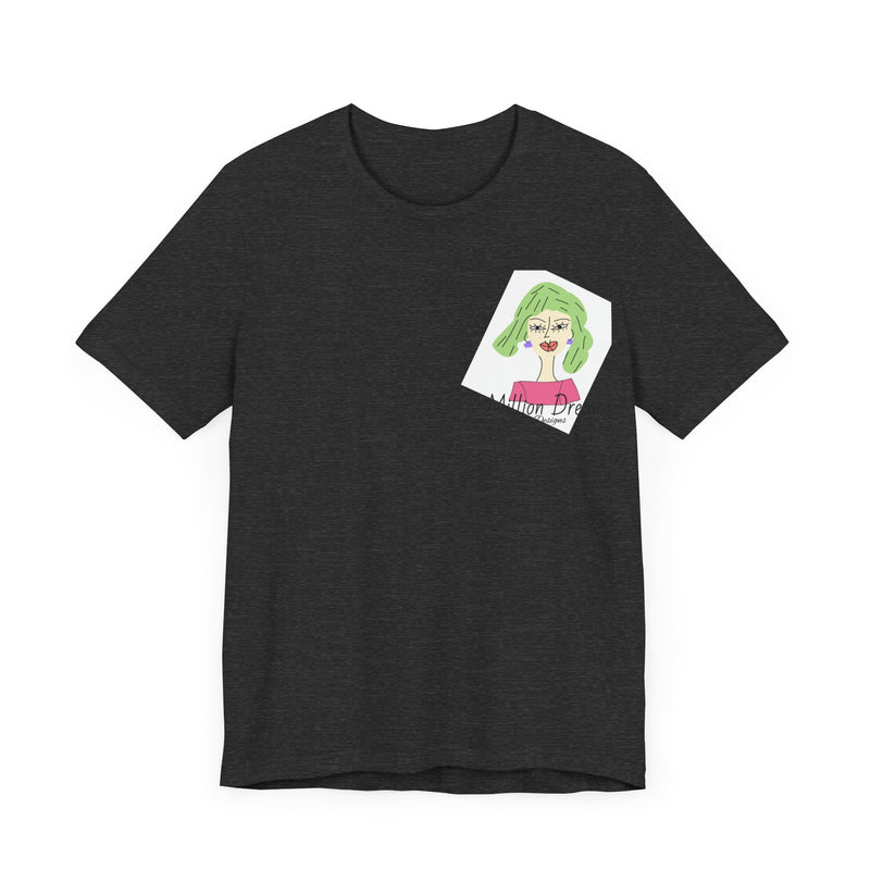 Green Hair Lady Jersey Short Sleeve Tee