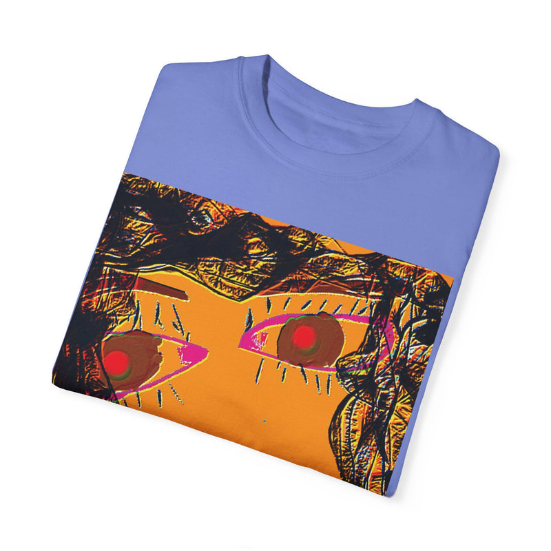 Face Graphic Unisex Garment-Dyed T-shirt