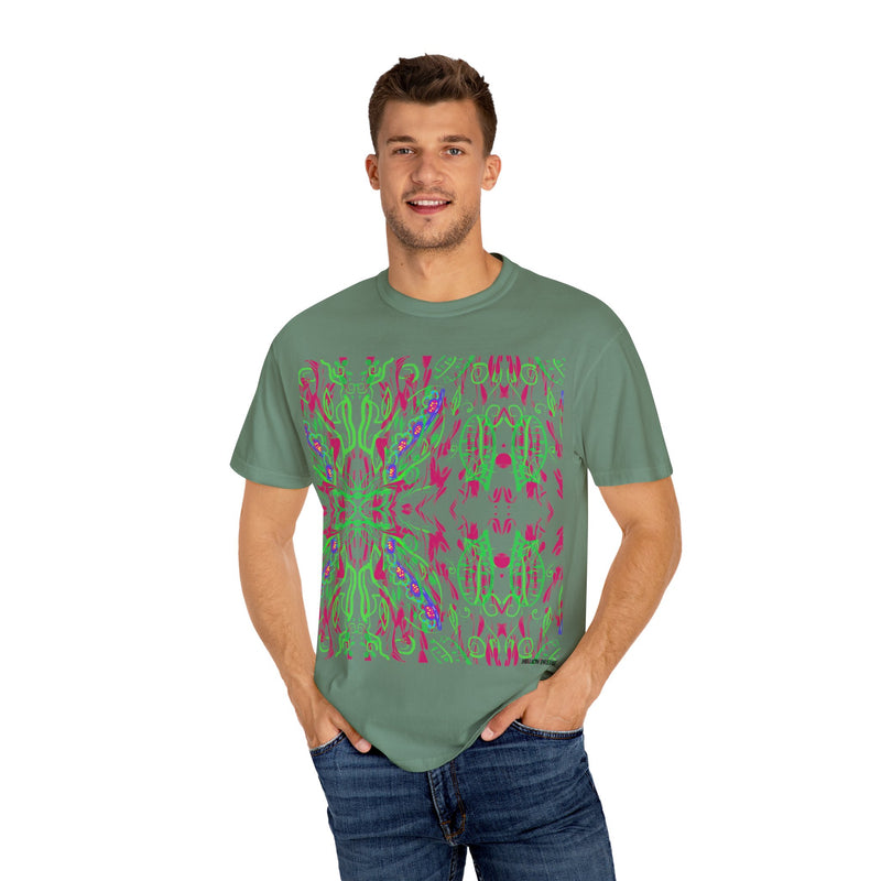 Leafs Neon Unisex Garment-Dyed T-shirt