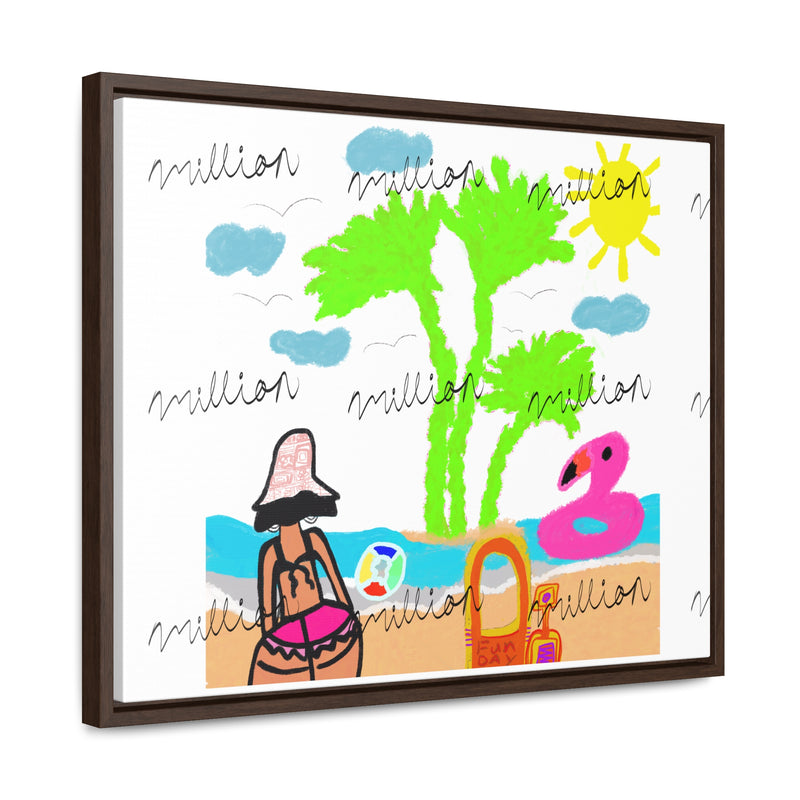 Fun Beach Day Gallery Canvas Wraps, Horizontal Frame