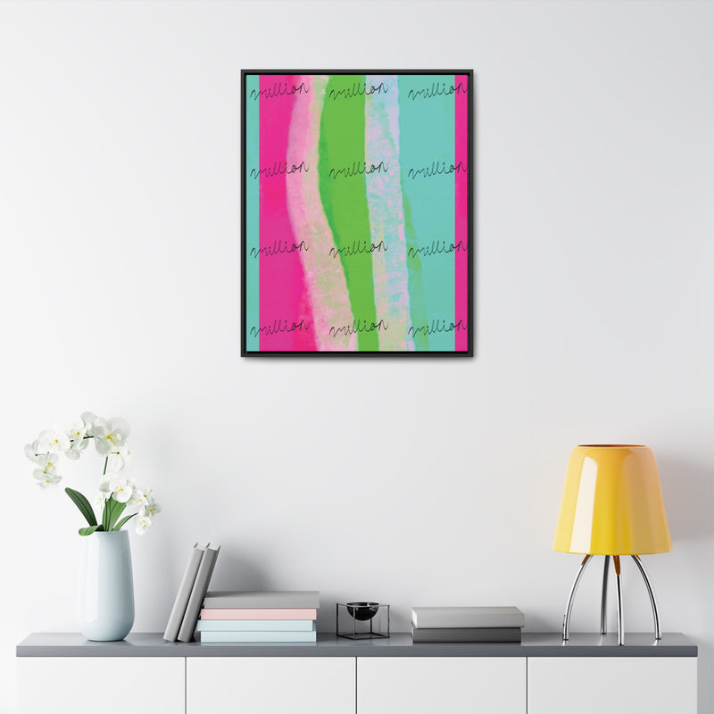 Pretty Neon Gallery Canvas Wraps, Vertical Frame