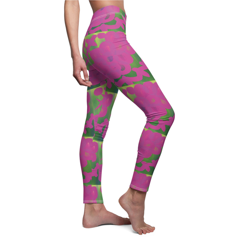 Sketch & Pink Design Women's Cut & Sew Casual Leggings (AOP)