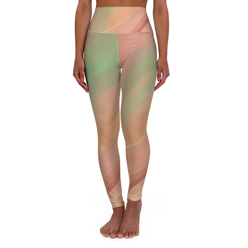 Earth Tones High Waisted Yoga Leggings (AOP)