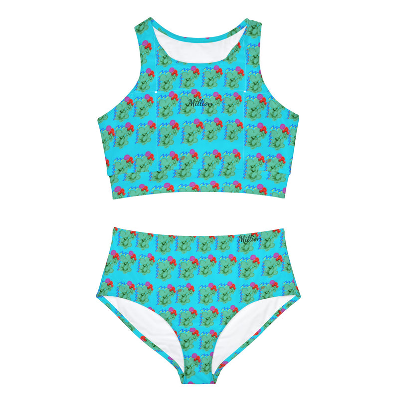 Tropical Sporty Bikini Set (AOP)