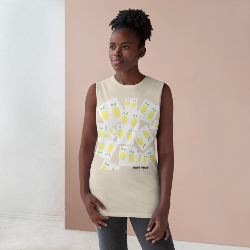 Lemon All over  Unisex Barnard Tank