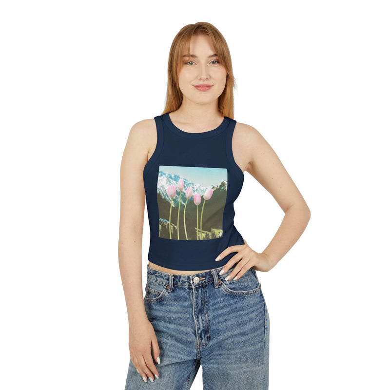 Cold Mountain View Women's Micro Rib Racer Tank Top