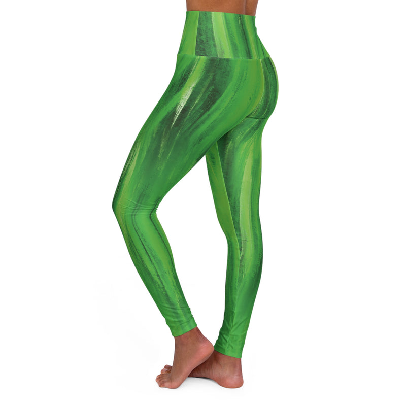 Grinch High Waisted Yoga Leggings (AOP)