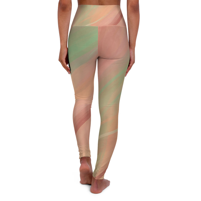 Earth Tones High Waisted Yoga Leggings (AOP)