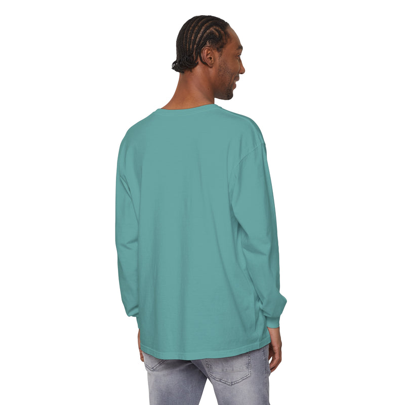 Diff Color Leafs Unisex Garment-dyed Long Sleeve T-Shirt