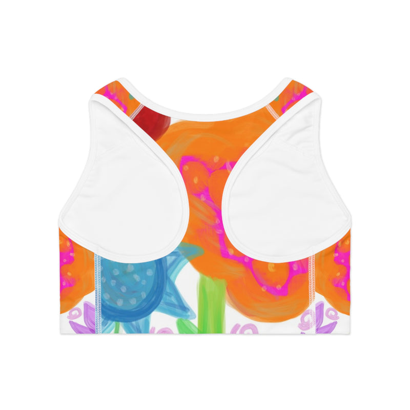 Paint Garden  Sports Bra (AOP)