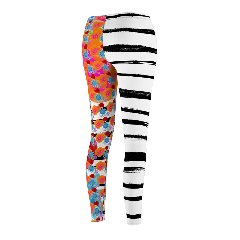 Paint Garden4 Women's Cut & Sew Casual Leggings (AOP)