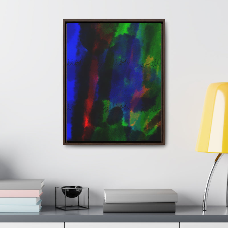 Watercolor Hue Gallery Canvas Wraps, Vertical Frame