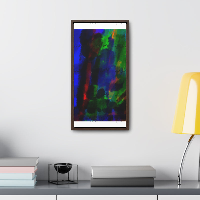 Watercolor Hue Gallery Canvas Wraps, Vertical Frame