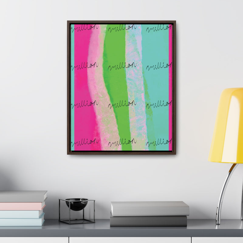 Pretty Neon Gallery Canvas Wraps, Vertical Frame