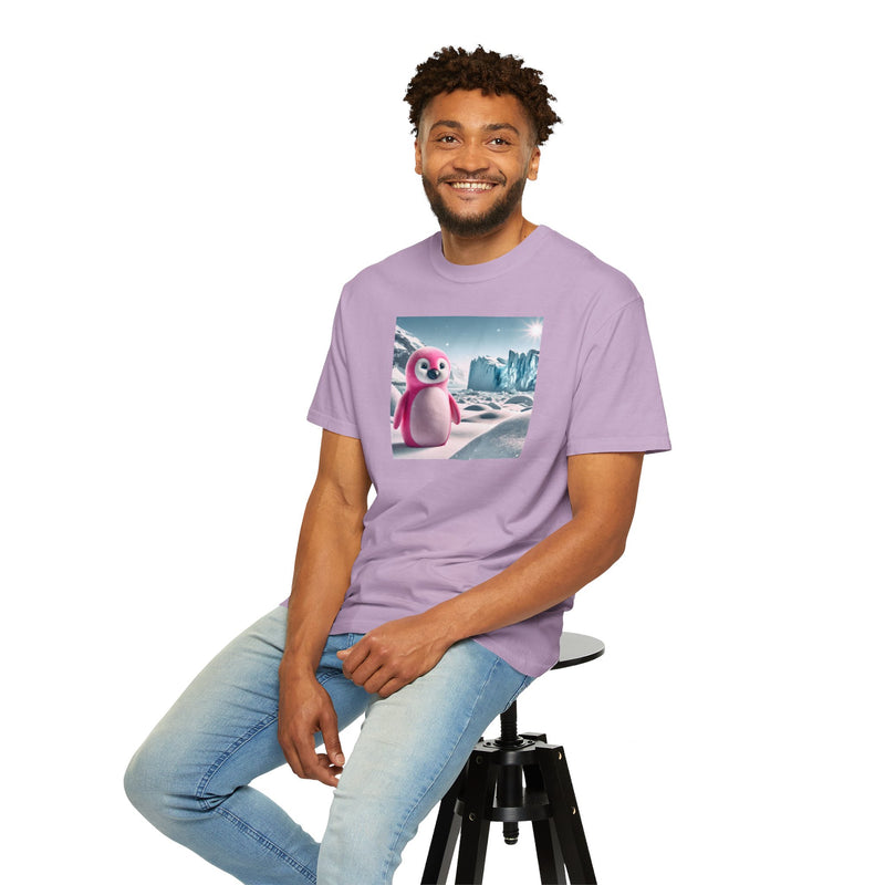 Pink Penguin Unisex Garment-Dyed T-shirt