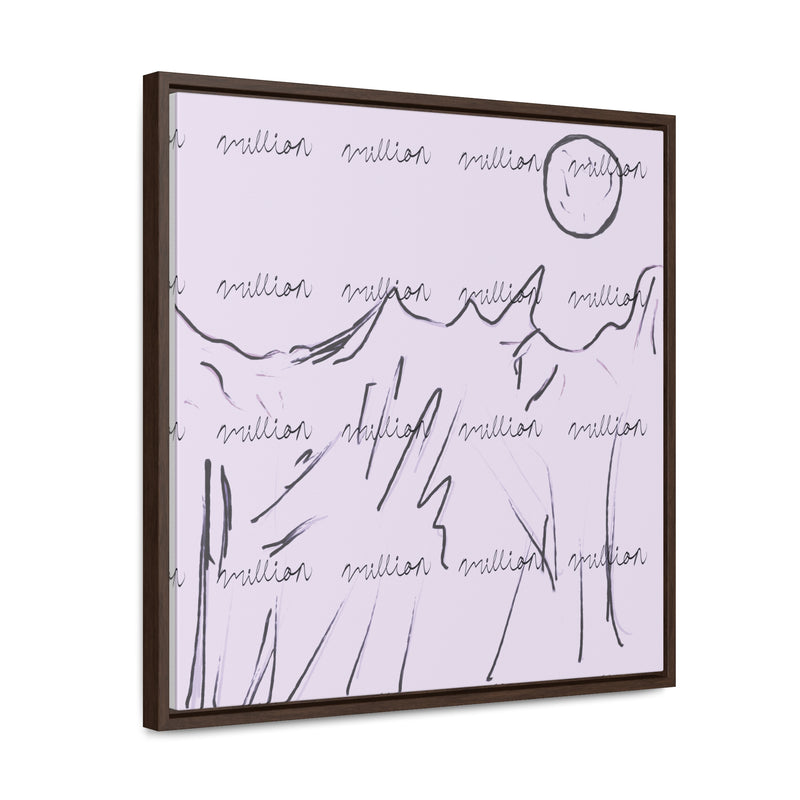 Cold Mountain View Gallery Canvas Wraps, Square Frame