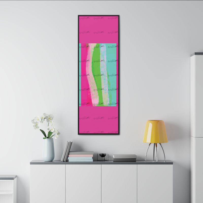 Pretty Neon Gallery Canvas Wraps, Vertical Frame