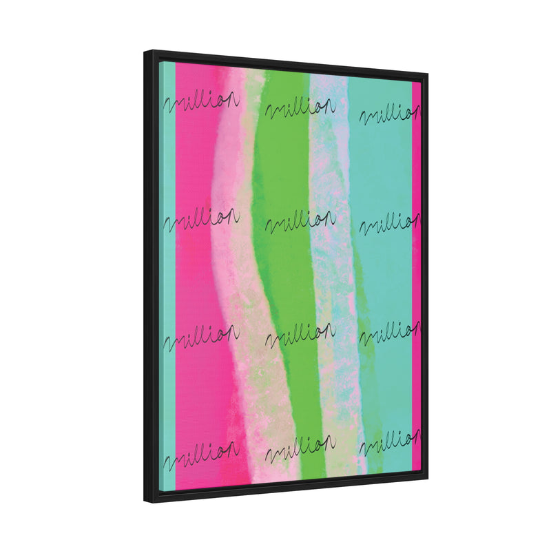 Pretty Neon Gallery Canvas Wraps, Vertical Frame