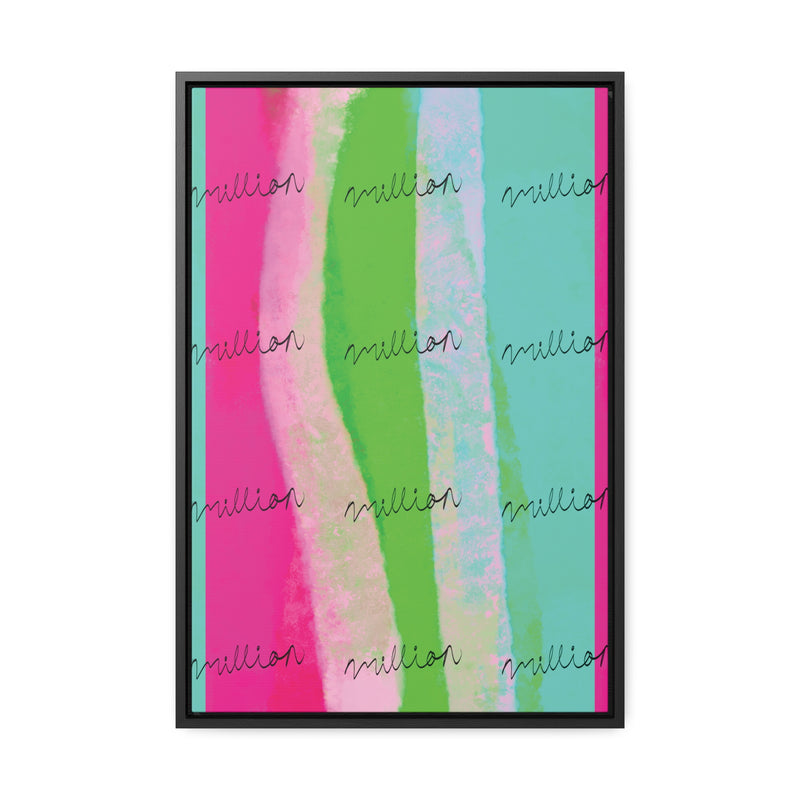 Pretty Neon Gallery Canvas Wraps, Vertical Frame