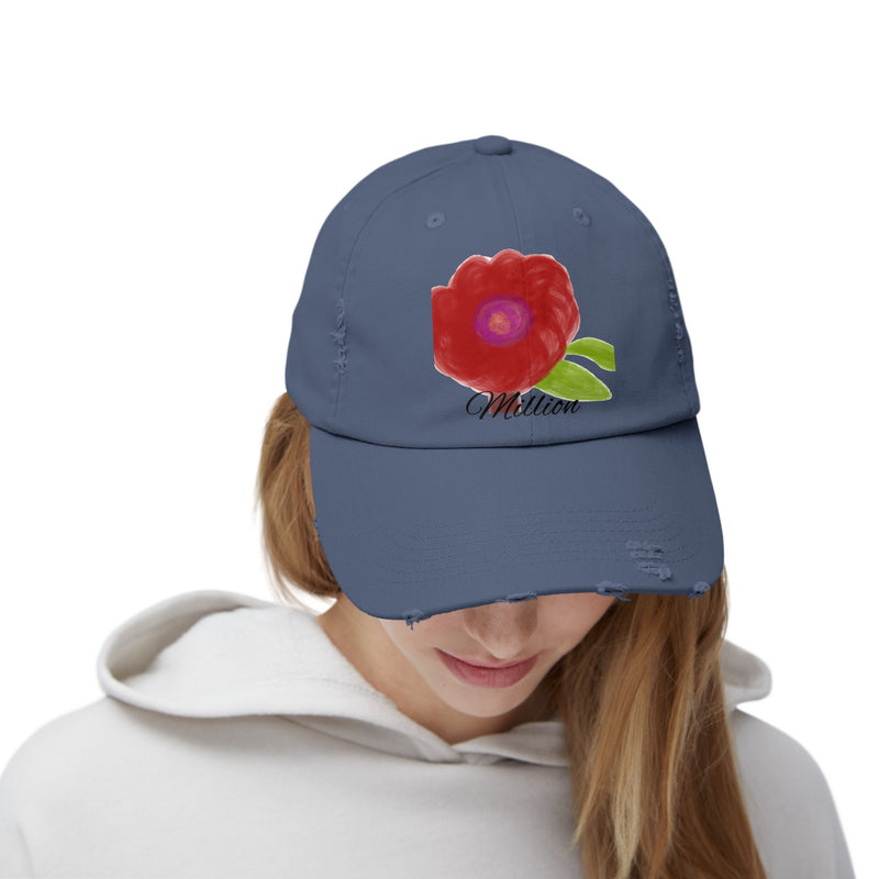 Bloom Unisex Distressed Cap