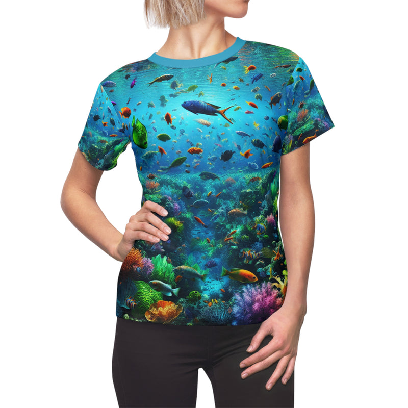 Under The Sea Women's Cut & Sew Tee (AOP)