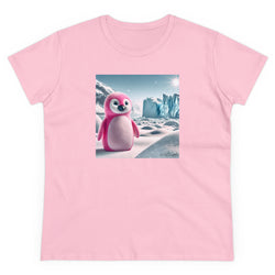 Pink Penguin Women's Midweight Cotton Tee