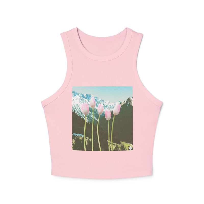 Cold Mountain View Women's Micro Rib Racer Tank Top