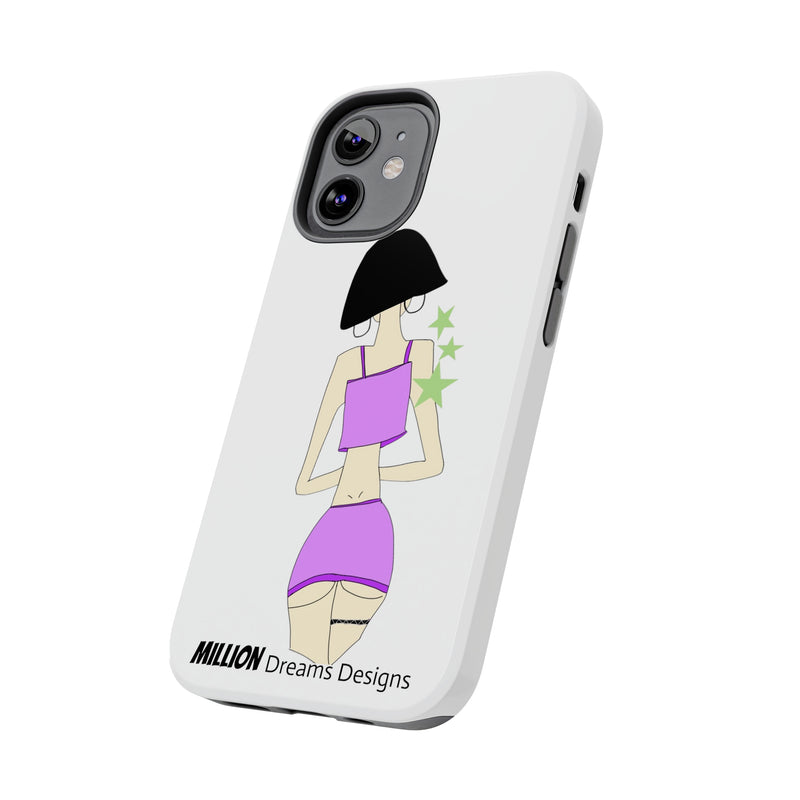 Sexy Girl In Purple Tough Phone Case