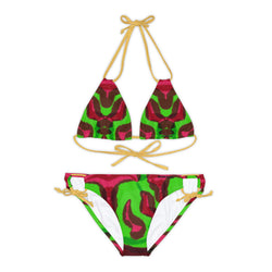 tye dye Strappy Bikini Set (AOP)