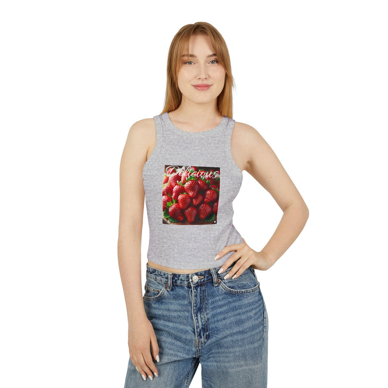 Delicious Women's Micro Rib Racer Tank Top