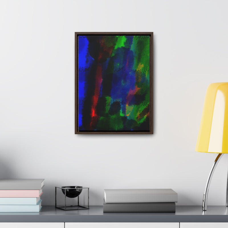 Watercolor Hue Gallery Canvas Wraps, Vertical Frame