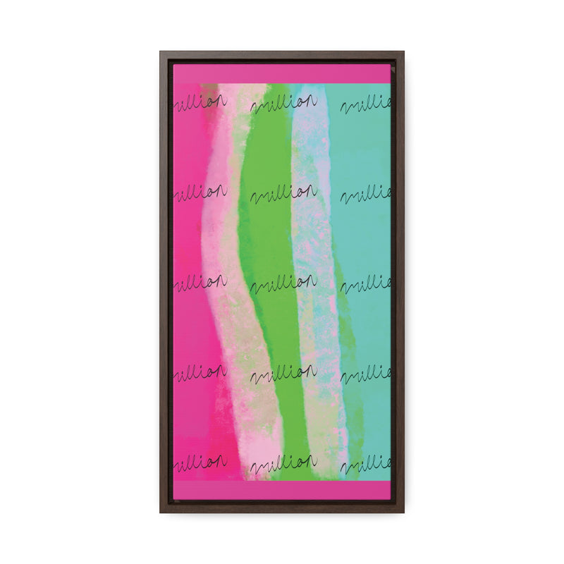 Pretty Neon Gallery Canvas Wraps, Vertical Frame