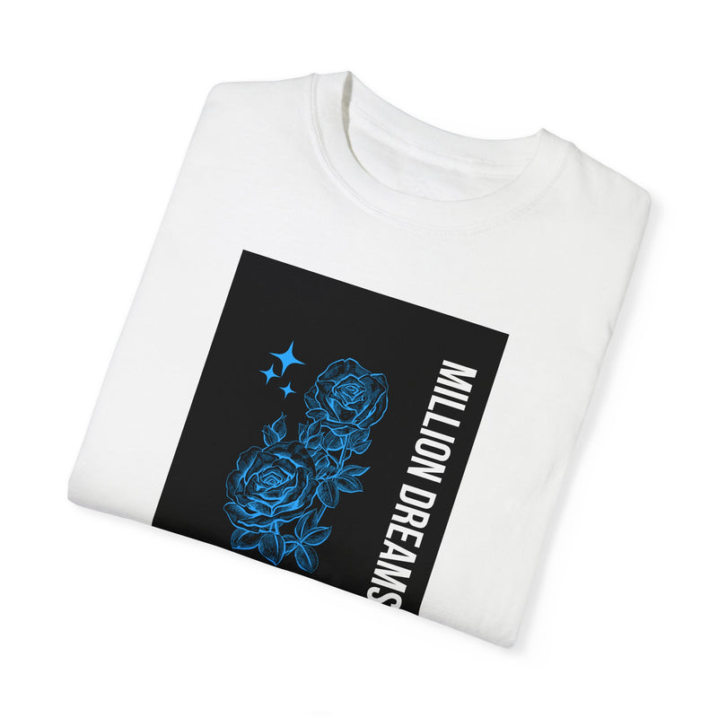 MInimalist Flowers Outline Unisex Garment-Dyed T-shirt