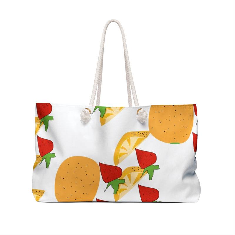 Orange& Strawberries  Weekender Bag