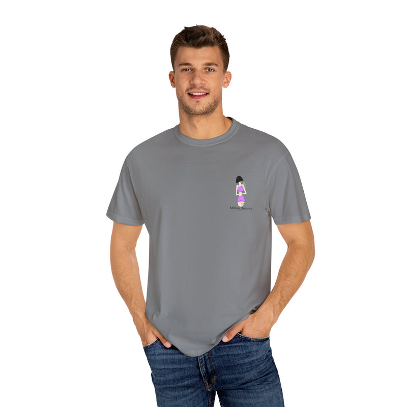 Sexy Girl in Purple Unisex Garment-Dyed T-shirt