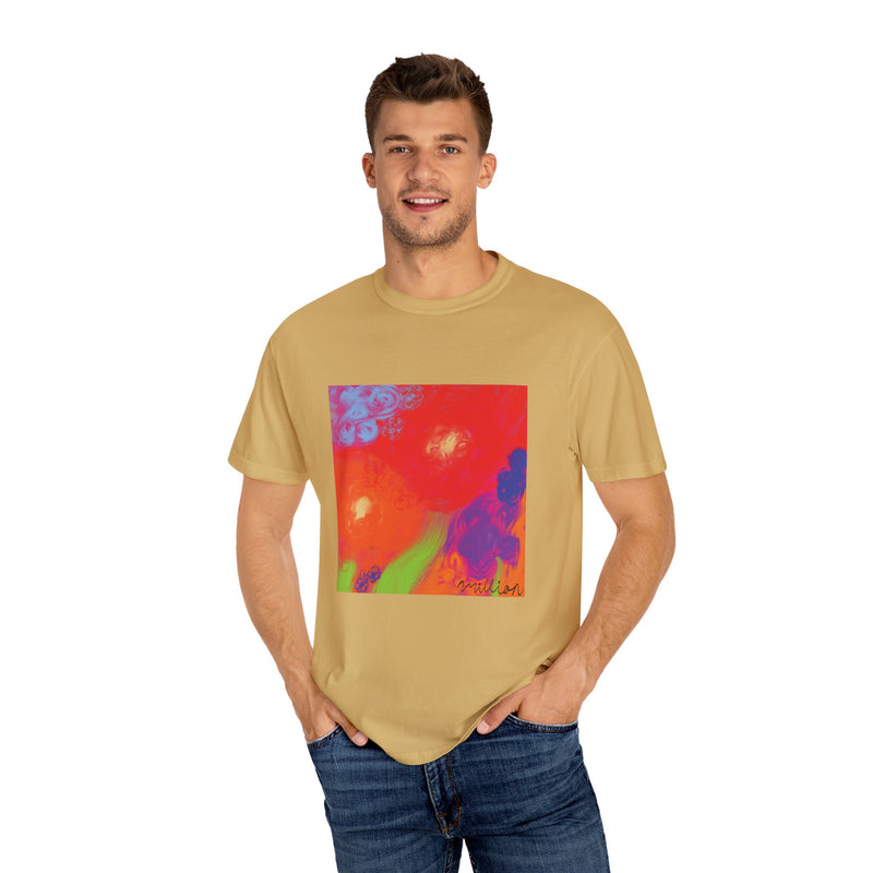 Floral Breeze Unisex Garment-Dyed T-shirt