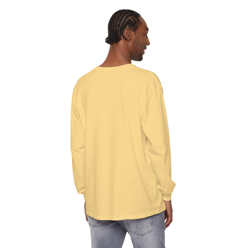 Diff Color Leafs Unisex Garment-dyed Long Sleeve T-Shirt