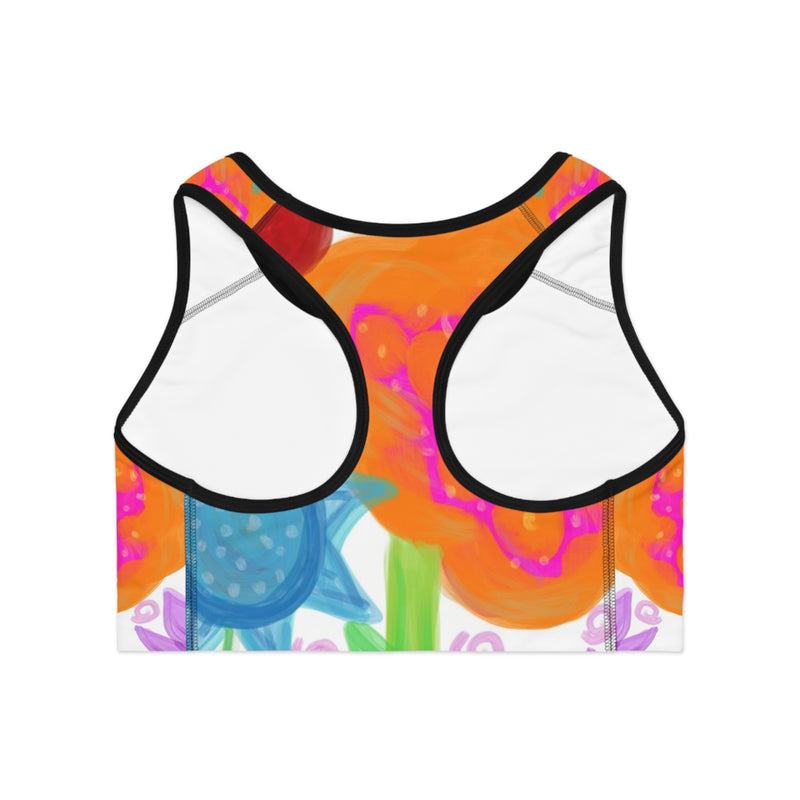 Paint Garden  Sports Bra (AOP)