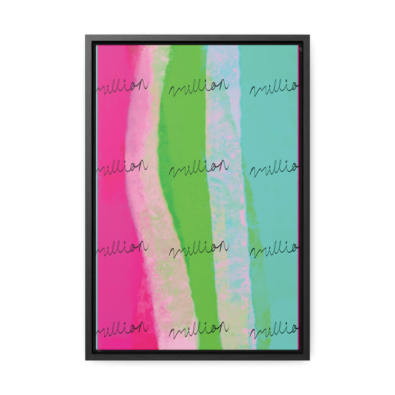 Pretty Neon Gallery Canvas Wraps, Vertical Frame