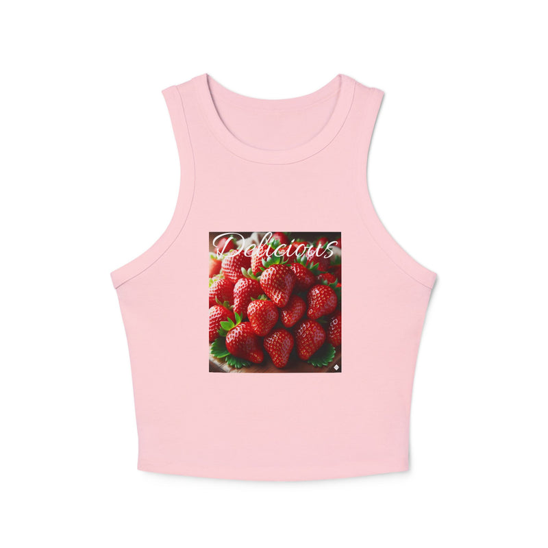 Delicious Women's Micro Rib Racer Tank Top